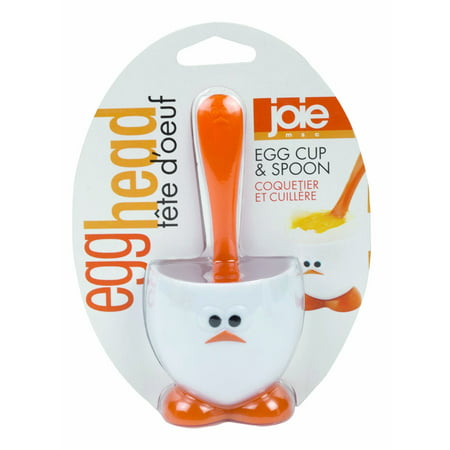 4 CHICKEN chick EGG CUPS & Spoons SET FUN KIDS cute