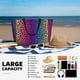 thumbnail image 5 of Disketp Leopard Neon Rainbow Gradient Bolsa de Playa de Gran Capacidad, Bolso Impermeable y a Prueba de Arena para Mujer, Ideal para Playa, Piscina y Natación, 5 of 7