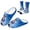 Blue Nutcracker, variant on Blue Nutcracker Home House Shoes Matching Socks Set