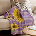 thumbnail image 3 of to My Mom Sunflower Purple Super Soft Throw Blankets from Daughter for Mom Fluffy Fuzzy Flannel Bed Blanket Decorative for Home Sofa Couch Chair Living Bedroom,40x50 in, 3 of 6