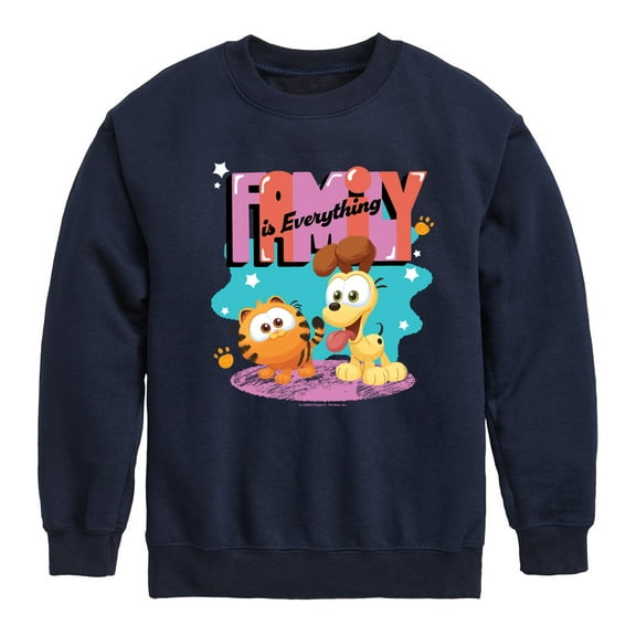 Garfield - Family Is Everything - Toddler & Youth Crewneck Fleece Sweatshirt