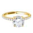 thumbnail image 2 of Aonejewelry 0.75 Carat 14K Yellow Gold Halo Diamond Wedding Engagement Exquisite Ring, 2 of 4