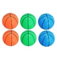 thumbnail image 1 of 6 Piezas de Baloncesto Cola PVC Duradero Mini pelota de playa de baloncesto, 1 of 4