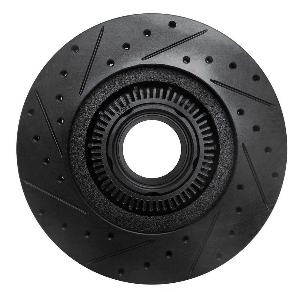 Dynamic Friction Company 633-54140R DFC Brake Rotor - Drilled And Slotted - Black