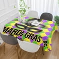 thumbnail image 5 of Coolnut Mardi Gras Tablecloth, Waterproof Washable Polyester Square Table Cover, Durable Tablecloth for Kitchen Dining Table Party Decor, 60"X 120", 5 of 7