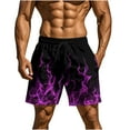 thumbnail image 3 of Ofertas en Prime Today DDAPJ pyju Mens Graphic Shorts Lightweight Drawstring Summer Beach Shorts Novelty Print Swim Trunks with Pockets Hot Pink M, 3 of 9