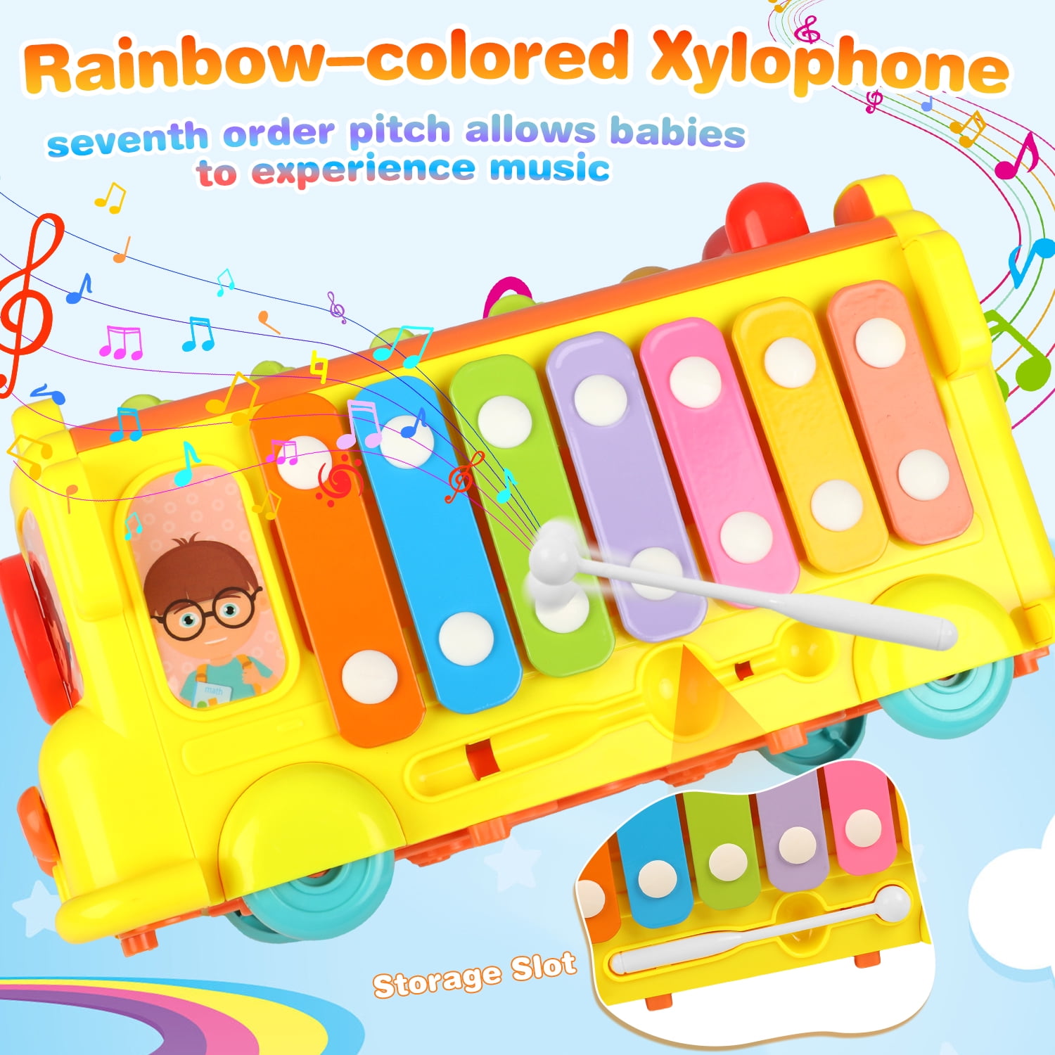 HopeRock Baby Montessori Toys, 9-in-1 Educational Sensory Activity