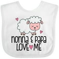 thumbnail image 3 of Inktastic Nonna and Papa Grandchild Lamb Boys or Girls Baby Bib, 3 of 4