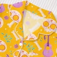 thumbnail image 5 of Gyexs Halloween Pajamas Sleepwear for Women Printed Collar Short Sleeve Shorts Pajama Set Pjs Womens Pajamas #A11 Yellow, Size L, 5 of 9