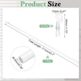 thumbnail image 2 of Uxcell 46" Blinds Wand Replacement, Combinable Blinds Tilt Wand with Hook, Vertical Blind Rod Stick for Window Curtain Opener Accessory, White, 2 of 7