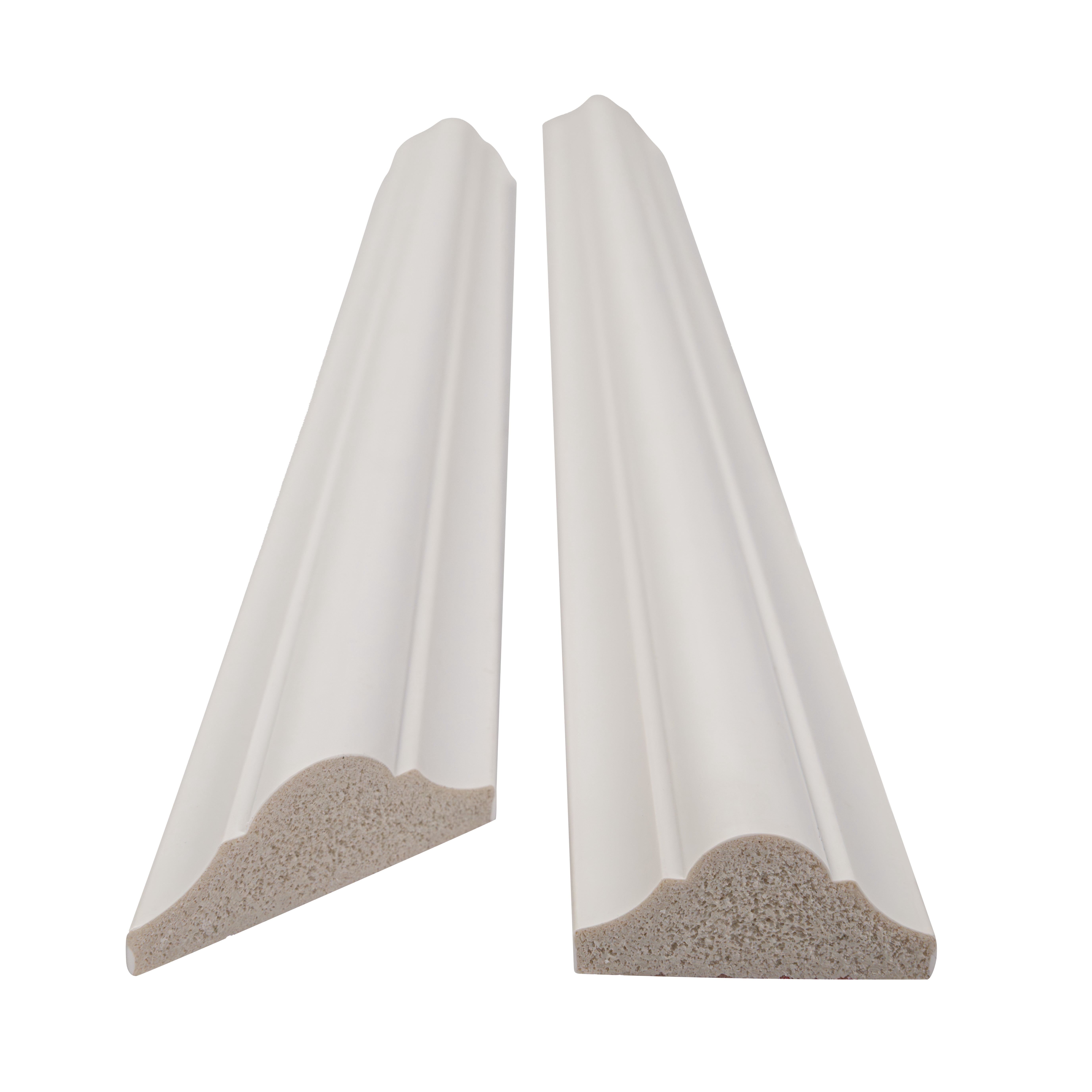 MSI White 54 in. x 36 in. Peel & Stick Wall Molding Panel Kit for DIY Wainscoting (2-Panel Layout, 24 Linear Ft.)