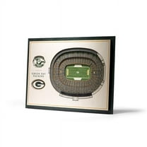 Green Bay Packers 17'' x 13'' 5-Layer StadiumViews 3D Wall Art
