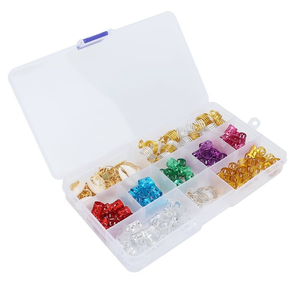 Sonew Hair Rings Hair Clips Rings Hair Jewelry Braiding Rings Adjustable Metal Cuffs Hair Braiding Dreadlocks Decoration Metal Hair
