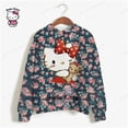 thumbnail image 5 of Sudaderas de mujer 2024, suéteres coreanos dulces de cuello redondo, sudaderas gruesas de otoño e invierno de color caramelo, ropa de mujer de HELLO KITTY, 5 of 5