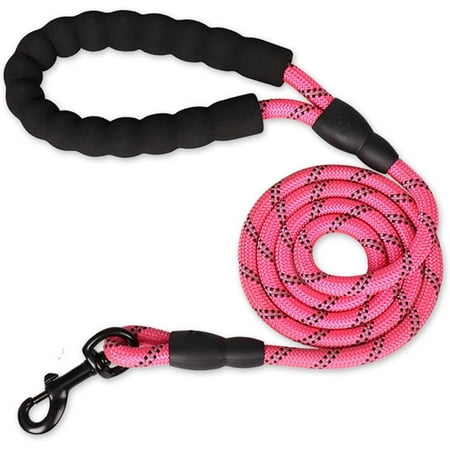 150/200/300cm Strong Dog Leash Pet Leashes Reflective Leash for Big Small Medium Large Dog Leash Drag Pull Tow (Color : Rose Red, Size : 0.8cm 200cm)
