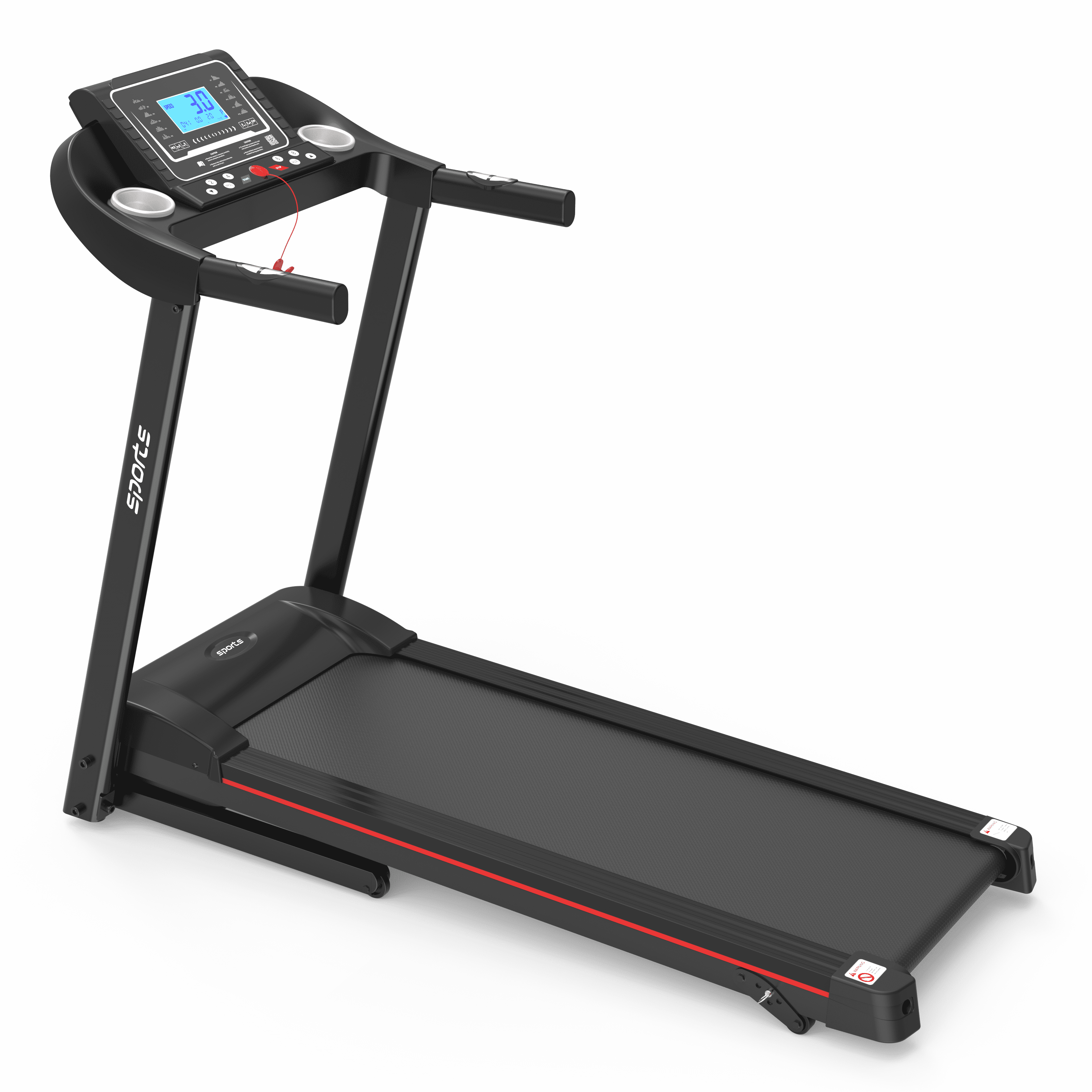 GUTALOR Fitshow App Home Foldable Treadmill with Incline - Folding Treadmill for Home Workout, Electric Walking Machine with 5" LCD Screen, 250 LB Capacity, Bluetooth Music