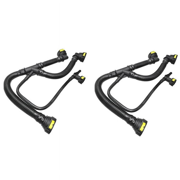 2X Car Engine Crankcase Breather Hose Pipes for 206 207 307 408 1.6 16V 1192W0 9675884280