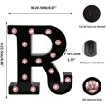 thumbnail image 5 of LED Wall Letters Lights Alphabet, Diamond Bulbs Marquee Letters with Lights Remote Control Night Light for Bar, Christmas Party Decorations - Black Letter E, 5 of 5