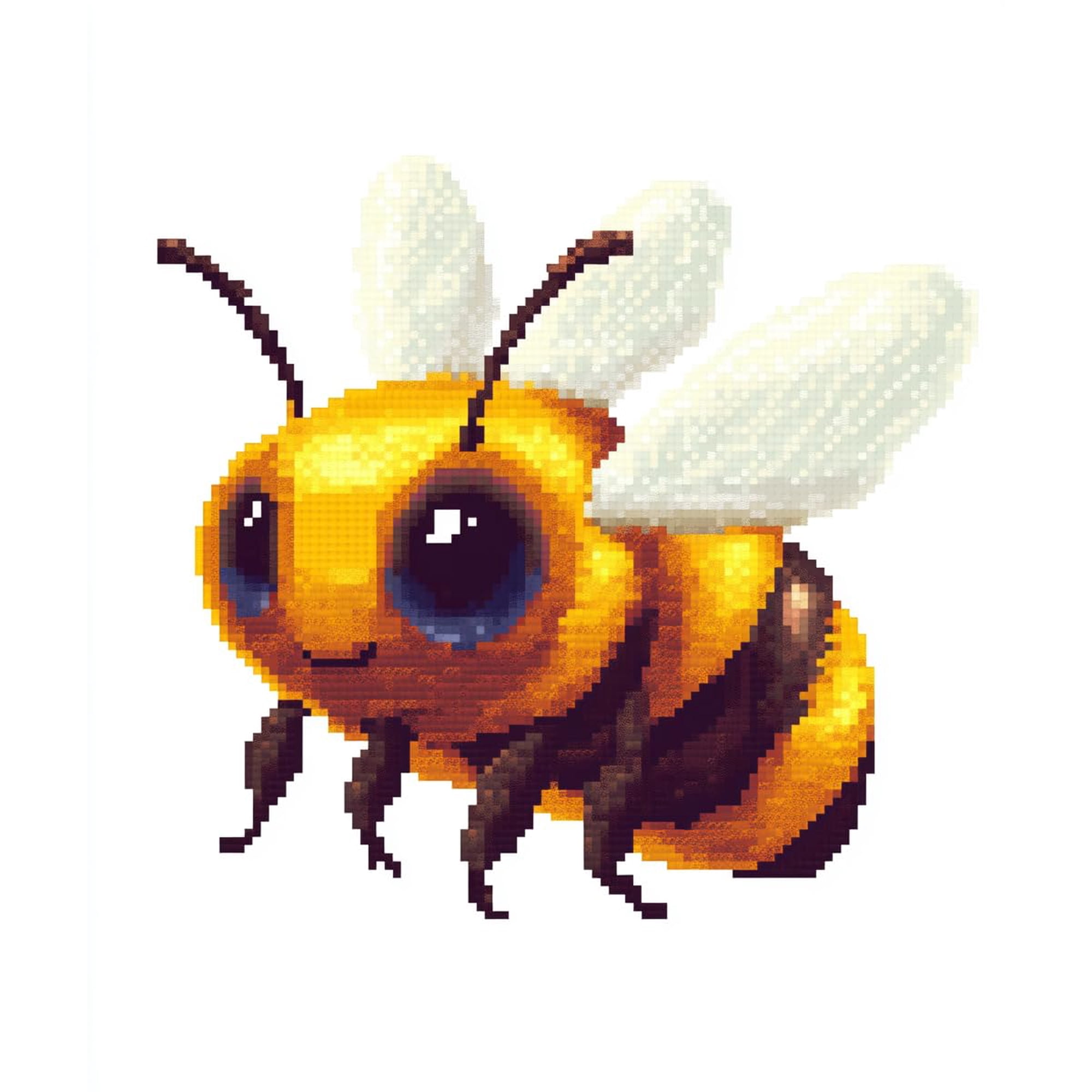 DIY Cross Stitch Kit for Beginners Cute Cartoon Bee 11CT Embroidery Kit with Pattern Stamped Needlepoint Craft Kit for Home Decor 40x50cm-2