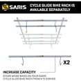 thumbnail image 4 of Saris Cycle Glide Ceiling Bike Rack Add-on, 56.25 in x 6.4 in x 1.9 in, 8.37 lb, 2-Bikes, 4 of 7