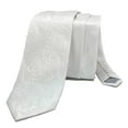 thumbnail image 3 of Men’s Imperial White Formal Satin Self-Tie Necktie in a Variety of Colors by Spencer J’s Signature Satin Collection, 3 of 3