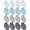 Light Blue & Multicolor, variant on Infant No Scratch Cotton Mittens, White Light Gray Dark Gray Black, 16-Piece