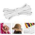 thumbnail image 3 of 10 m/lote, banda elástica de 6mm, cuerda de alta elasticidad, cordón para máscara de costura DIY (blanco) Hugtrwg Para estrenar, 3 of 4