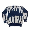 thumbnail image 2 of Men's Abstract Pattern Crew Neck Pullover Sweater Long Sleeve Casual Knit Top, 2 of 4
