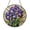 Acrylic 3.5 Inch, variant on Iris Bloom in Purple Tones Stained Glass Style Window Suncatcher Decor, Graceful Botanical Accent Gift