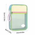 thumbnail image 3 of Mesh Tote Bag L-Shaped Open Book Bag - Large Capacity Multi-Layer Storage Visible organization Pockets Portable Carry Handle Nylon Data, Beige, JKODE, 3 of 6