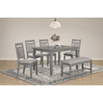 thumbnail image 3 of K-Living 6-Piece Dining Set in Grey, 3 of 6
