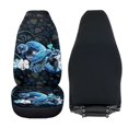 thumbnail image 3 of Uorisanigo Car Seat Cover Fluffy Fur Seat Covers 2-Pack Soft Boho Sea Turtle Seats Cushions Universal Fits Most Cars SUVs, Automotive Interior Accessories, Coral Velvet Cloth, 3 of 7