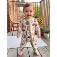 thumbnail image 4 of Cjfdfy Newborn Baby Boy Girl Western Fall Clothes Cowgirl Cactus Horse Print Long Sleeve Side Zipper Romper Infant Cute Farm Fall Winter Outfit 0-18 Months, 4 of 9