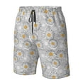thumbnail image 5 of Naloa Daisies Flowers Men's Beach Shorts, Surfing shorts, Swim trunks, Quick Dry Swim Trunks for Surfing Beach Fun - XX-Large, 5 of 9