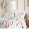 thumbnail image 6 of Ambesonne Amsterdam Duvet Cover Sets, Love Netherlands Wording, 2-Queen, Vermilion Charcoal Grey, 6 of 7