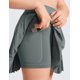 thumbnail image 4 of Falda CRZ YOGA Deportiva Plisada Suave Gris Salvia L, 4 of 4