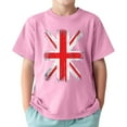 thumbnail image 1 of TAIAOJING T-Shirts Polyvalents Garçon Fille Impression Manches Courtes Col Rond T-Shirts Haut Drapeau Vintage pour Nourrisson à Adolescent Coupe Décontractée Léger Tenue Quotidienne, 1 of 3
