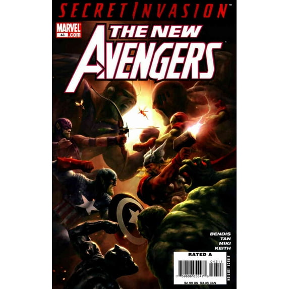 New Avengers #43 VF ; Marvel Comic Book