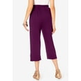 thumbnail image 2 of Roaman's Women's Plus Size Soft Knit Pull-On Capri Pant, 2 of 5