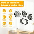 thumbnail image 3 of 5 Pzas Decoración Negra de Luna Montada en la Pared 3D Fase Lunar Decoración Espiritual para Recámara Adorno de Madera Apariencia Lunar Diseño Natural Decoración Nórdica Lunar para Decoración Navideñ, 3 of 11