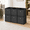 Black Wood Grain Printing-13inch, variant on 13inch Black Wood Grain Printing Fabric Cube Storage Bins Set of 6