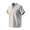 A-Gray, variant on Collarless Shirts for Men Short Sleeve T Shirt with Button Mock Neck Top Breathable Vacation Clothes White L
