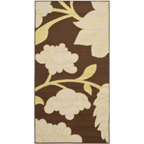 Safavieh Hampton Miko Floral Indoor/Outdoor Area Rug, Brown/Ivory, 4' x 6'