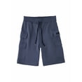 thumbnail image 5 of Men's Casual Cargo Shorts Classic Drawstring Elastic Waist Relaxed Fit Work Short with Multi Pockets Gray 3XL, 5 of 5