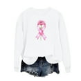 thumbnail image 4 of successthop Breast Cancer Sweatshirts for Women Graphic Oversized Plus Size Crewneck Long Sleeve Sweater Pullover Top, 4 of 4