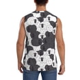 thumbnail image 4 of Zufioo Black And White Sheeps Men's Tank Top,Men's Sleeveless Muscle Shirts,Basic Sleeveless T Shirts Casual Active Hipster Tank Top,Moisture Wicking Odor Protection-Small, 4 of 7