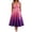 *Purple, variant on VBVC Women's Ombre V Neck Tie Waist Midi Dress , Sleeveless A Line Dress For Women , Ladies' Summer Casual Party Dress with Pockets,Blue,S-5XL