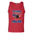 thumbnail image 1 of We Stand For The Flag And We Kneel For The Fallen USA Army DT Adult Tank Top, 1 of 2