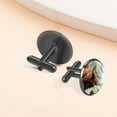 thumbnail image 6 of Yak Men's Stainless Steel Cufflinks Set with Shirt Clip for Formal Attire and Special Occasions, 6 of 6