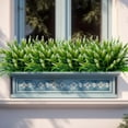 thumbnail image 6 of Artificial Flowers for Outdoor Plants 6 Bundles Fake Lavender Plastic Faux Monkey Grass for Verandah Window Garden Office Patio Front Porch UV Resistant for Planter, 6 of 8